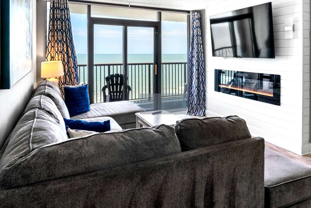Oceanfront 3BR Retreat at Compass Cove Mariner Tower | Sleeps 8

Wake up to breathtaking ocean views and the sound of the waves at this beautifully updated 3-bedroom, 2-bathroom oceanfront condo in Compass Cove's Mariner Tower. Perfect for families, couples, and groups, this spacious coastal retreat comfortably accommodates up to 8 guests and offers direct beach access, modern amenities, and an unbeatable Myrtle Beach location.
