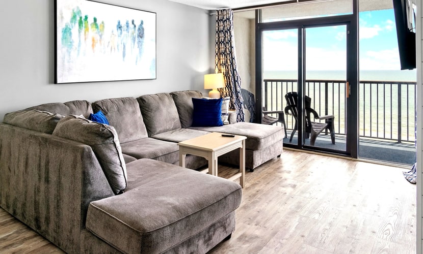 Oceanfront 3BR Retreat at Compass Cove Mariner Tower | Sleeps 8
Wake up to breathtaking ocean views and the sound of the waves at this beautifully updated 3-bedroom, 2-bathroom oceanfront condo in Compass Cove's Mariner Tower. Perfect for families, couples, and groups, this spacious coastal retreat comfortably accommodates up to 8 guests and offers direct beach access, modern amenities, and an unbeatable Myrtle Beach location.