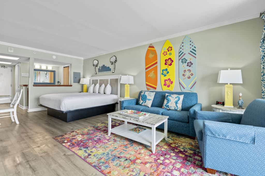 This oceanfront vacation rental offers the perfect blend of location, comfort, and relaxation. If you're dreaming of a getaway at one of Myrtle Beach&rsquo;s most beloved and family-friendly resorts, look no further. Perched on the 6th floor of the north tower at the popular Dunes Village Resort, this fully furnished condo is thoughtfully designed to accommodate up to four guests with ease. Whether you&rsquo;re planning a family vacation or a quiet beach escape with friends, the king-sized bed and queen sleeper sofa provide just the right mix of comfort and flexibility.