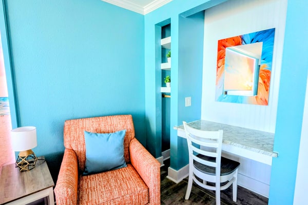 Step into a breathtaking, fully renovated luxury condo at the highly sought-after Caribbean Resort in Myrtle Beach, SC, where vibrant design meets effortless coastal comfort. This stunning 4th floor oceanfront retreat has been completely transformed and now offers a spacious 2 bedroom, 1 bathroom layout designed to elevate your stay from the moment you arrive.