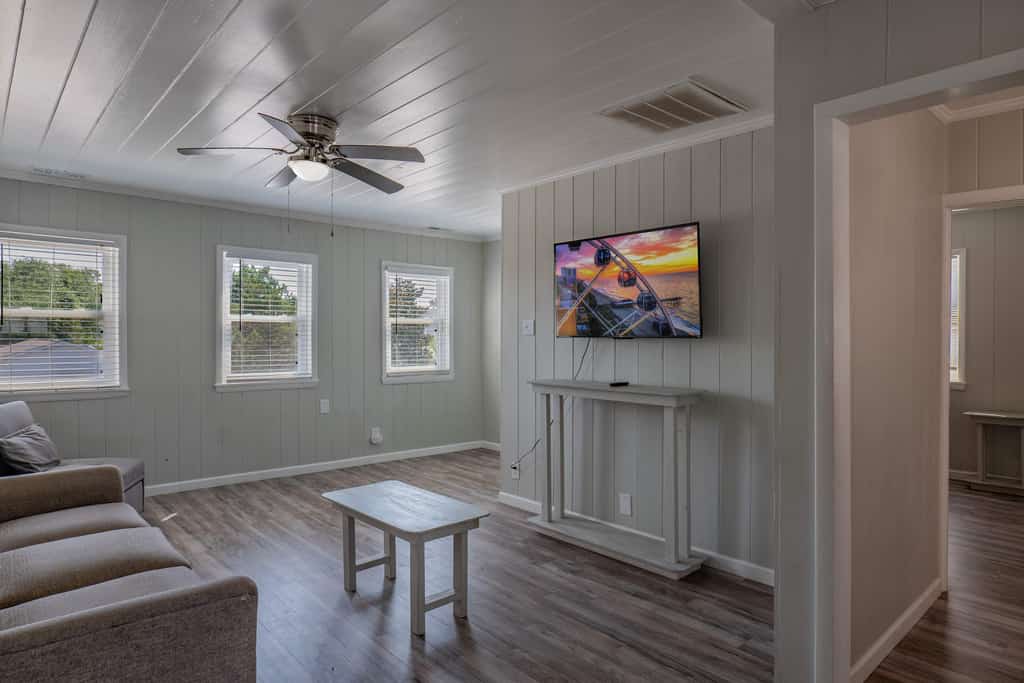 # Luxury Beach House with Private Saltwater Pool | 6BR Sleeps 20+

Bring the whole family together for an unforgettable North Myrtle Beach vacation! This beautifully renovated 6-bedroom, 4-bath beach house offers the perfect combination of luxury, comfort, and location. Just five blocks from the beach, this spacious property features a **private saltwater pool, putting green, fire pit, oversized outdoor living space, and accommodations for large families and groups.**