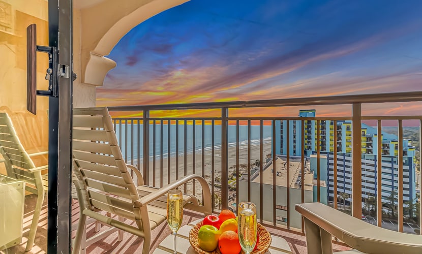 Top-Floor Ocean-View Condo | Caravelle Resort 1504 | Sleeps 6
Welcome to Unit 1504 at the Caravelle Resort — a beautifully refreshed top-floor ocean-view condo offering stunning views of the Atlantic and all the comforts of home. Completely updated for the 2023 season with new furnishings, décor, appliances, and even an air purifier, this space blends coastal charm with modern convenience.