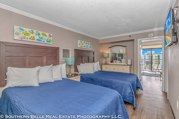 Top-Floor Ocean-View Condo | Caravelle Resort 1504 | Sleeps 6
Welcome to Unit 1504 at the Caravelle Resort — a beautifully refreshed top-floor ocean-view condo offering stunning views of the Atlantic and all the comforts of home. Completely updated for the 2023 season with new furnishings, décor, appliances, and even an air purifier, this space blends coastal charm with modern convenience.