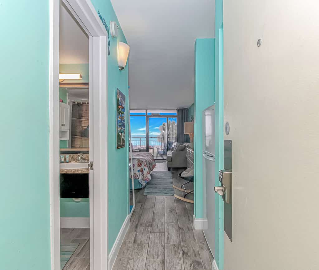 Landmark 229 | Oceanfront Studio with King Bed | Sleeps 4

Welcome to Landmark 229 &mdash; a stunning oceanfront studio designed for comfort, relaxation, and unforgettable beach views. With a plush king-sized bed and a full-size sleeper sofa, this bright, thoughtfully furnished condo comfortably accommodates up to 4 guests. Whether you&rsquo;re planning a romantic escape or a beach vacation with friends or family, this space has everything you need for a seamless stay.