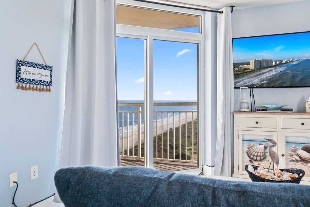 This is a stunning, ocean view, 1-bedroom condo located at the popular Bay Watch Resort in North Myrtle Beach, SC. The search for your next vacation stops here! The condo is fully furnished and the layout will accommodate up to 8 guests comfortably. The condo has been completely updated and we couldn't be more excited to share this with you. All carpeting was removed and new luxury, anti slip, porcelain tile flooring was installed throughout. The unit was freshly painted with warm and welcoming colors. All new baseboards were installed throughout as well!