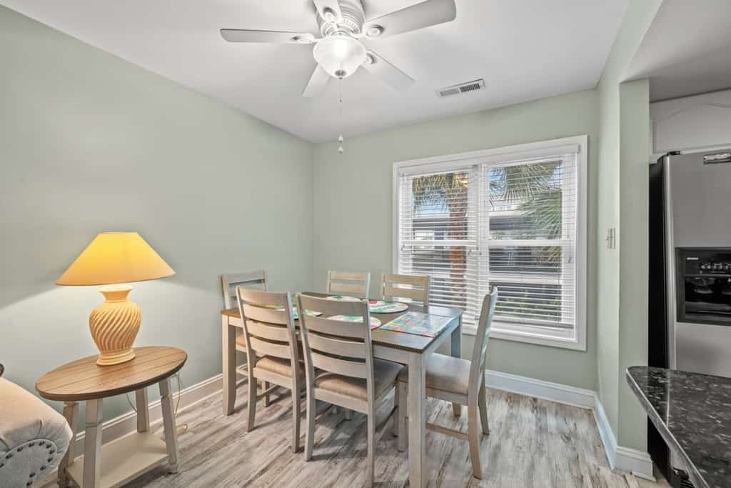 The search for your next vacation stops here! Take a look at this gorgeous and updated 2 bedroom condo located in North Myrtle Beach, SC. This property features two queen beds, a queen sleeper sofa, and will comfortably accommodate a total of 6 guests! Our property is within close proximity to Barefoot Landing, the Grand Strand Airport, plenty of shopping, dining out, and golf! Guests will love the convenience of the location of this property, while also enjoying the serenity of North Myrtle Beach!