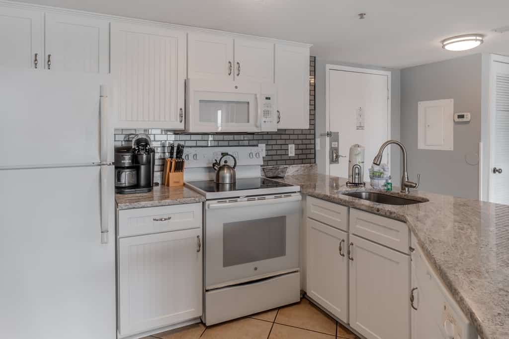 Take a peek at this gorgeous 1-bedroom, ocean view condo perched on the 8th floor of the Palace Resort. Thoughtfully furnished and designed for comfort, this inviting space sleeps up to 4 guests between a cozy queen-sized bed and a convenient sleeper sofa, making it perfect for couples, small families, or friends seeking a beachside escape.