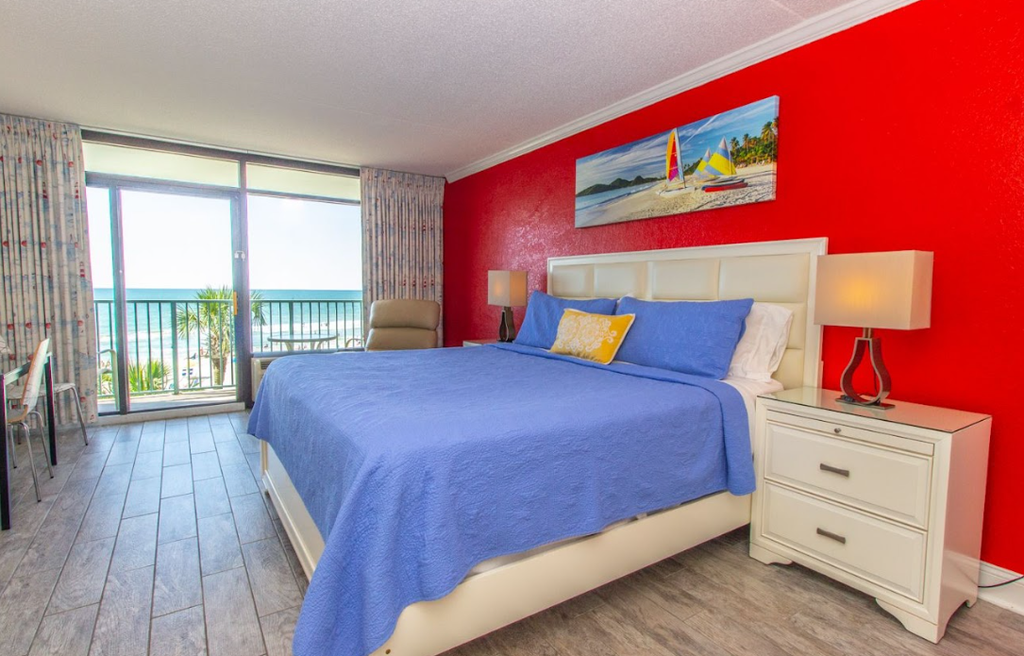 Looking to get away from it all and enjoy some relaxation with your special someone? This is the place for you! All the comforts of home but with spectacular views off the direct oceanfront private balcony. This completely remodeled oceanfront luxury studio is located at the North end of the "Golden Mile" - close enough to walk to local restaurants and attractions without being in the thick of the crowds.


Important Notice: Balcony Railing Coating Project

The Balcony Railing Coating Project will be underway for approximately 6&ndash;8 weeks (weather permitting), with completion expected by mid to late January.

During this period, signage will be placed on sliding glass doors to inform guests when balcony work is taking place. Please remind guests not to touch the railings, as they will be in various stages of coating and drying.

Please note:

Balcony access will be restricted only while work is being performed on that specific stack.