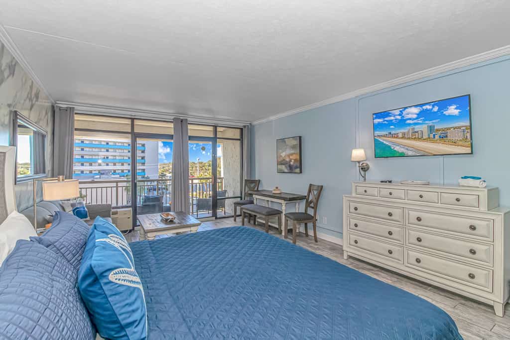 Welcome to this Guest Favorite, recently updated, Ocean View Studio located at Grande Cayman Resort! This inviting studio offers enough space to accommodate a total of 4 guests with one king-sized bed and one queen sleeper sofa. Grande Cayman Resort is perfect for all travelers, offering an abundance of pools, hot tubs, and other water amenities! Whether you&rsquo;re here for relaxation or adventure, this oceanfront paradise offers it all.