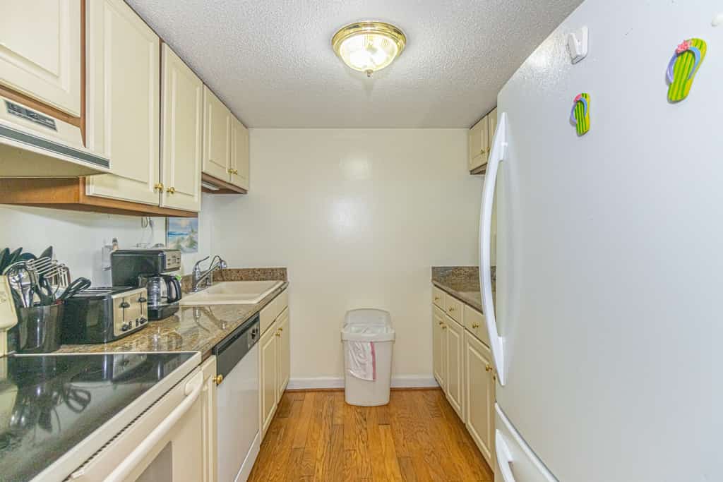 Located on the 9th floor, this spacious 2-bedroom, 2-bathroom Myrtle Beach condo is just a short stroll to the beach, numerous restaurants, and Family Kingdom Amusement Park. Comfortably sleeps 8. Quiet residential neighborhood for peaceful mornings and relaxing nights. Check-in party must be age 25 and be present for the stay. Photo ID may be requested by the resort.