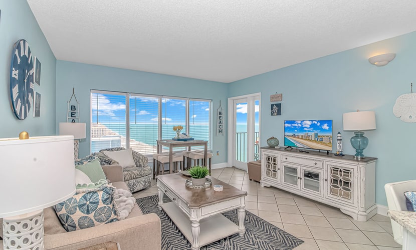 The search for your next vacation stops here! Check out this 18th floor, completely updated, 1 bedroom apartment at The Palace Resort in Myrtle Beach. This 1 bedroom, 1 bath condo is fully furnished with 1 queen size bed, and 1 queen sleeper sofa. The layout of this rental will comfortably accommodate 4 guests.