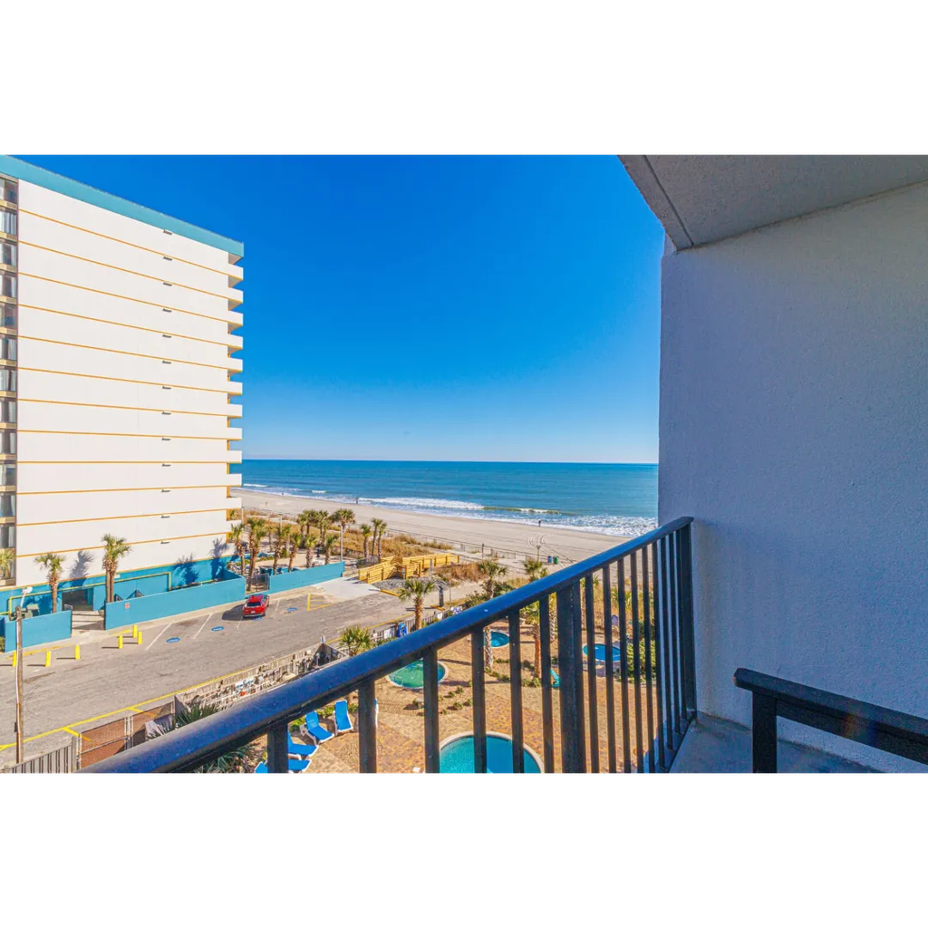 This is an absolutely beautiful renovated 2-bedroom, 2-bathroom condo at the renowned Palace Resort in Myrtle Beach, SC. Your search for the perfect vacation getaway ends here! Situated on the 4th floor, this ocean view gem is the ideal spot to unwind and soak in the breathtaking coastal scenery. The condo comfortably accommodates up to 6 guests, offering both style and convenience for your stay.