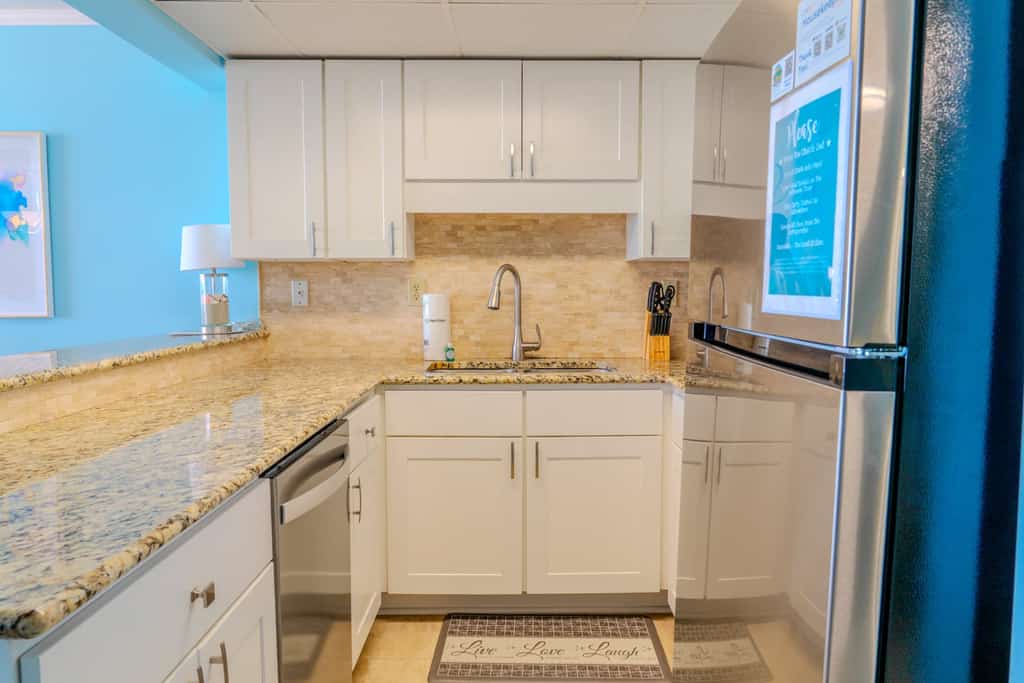 This stunning, ocean view, one bedroom is a rare find here in Myrtle Beach! This gorgeous condo offers stunning views of the Atlantic Ocean, while providing all of the comforts of home! The bedroom features two extra long double sized beds, comfortably accommodating up to 4 guests. For groups looking for more space, contact us for assistance on booking the adjoining unit next door!