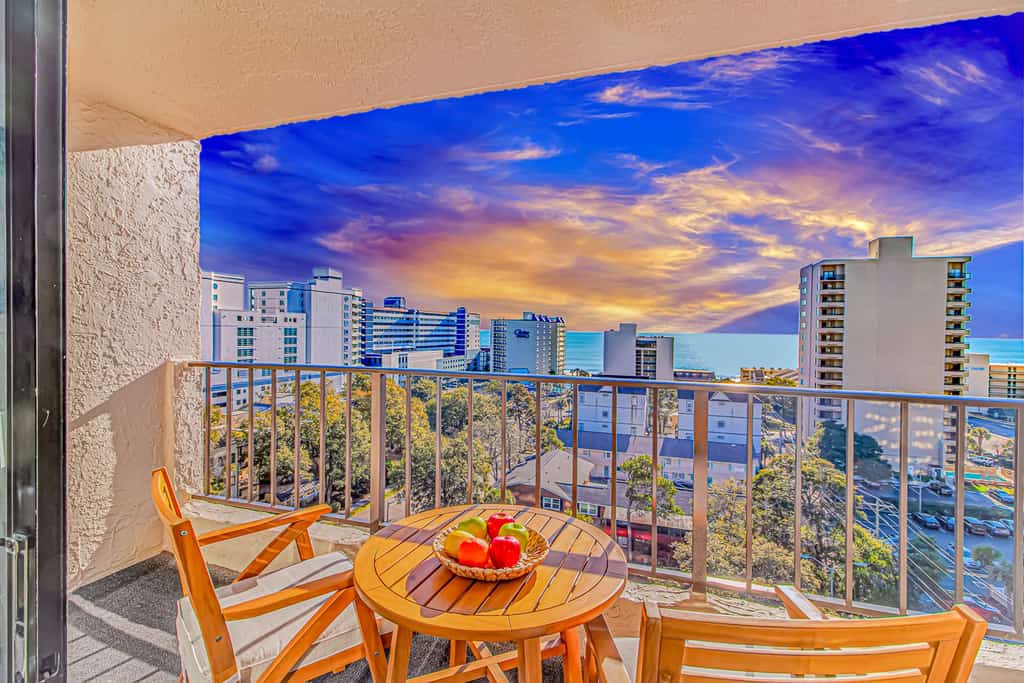 Looking for a beautifully renovated vacation rental? Your search ends here! Welcome to this charming 9th-floor, ocean-view 1-bedroom condo at Ocean Villas Resort in Myrtle Beach. Recently updated in 2025, this cozy coastal retreat offers the perfect escape with breathtaking views of the Atlantic. With a queen-sized bed and a queen-sized sleeper sofa, this fully furnished condo comfortably accommodates up to 4 guests, making it ideal for families or small groups looking to relax and unwind.