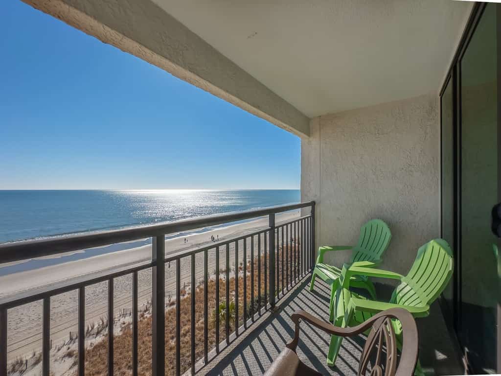 The search for your next unforgettable beach escape ends here. Welcome to this beautifully renovated seventh floor direct oceanfront studio at the Ocean Reef Resort in Myrtle Beach, where the sights and sounds of the Atlantic greet you from the moment you arrive. Bathed in natural light and styled with breezy coastal charm, this inviting space instantly puts you at ease and sets the stage for days filled with sunshine and relaxation. Designed with comfort and ease in mind, the studio features two plush queen sized beds that comfortably accommodate up to four guests while still offering plenty of room to stretch out and unwind.
