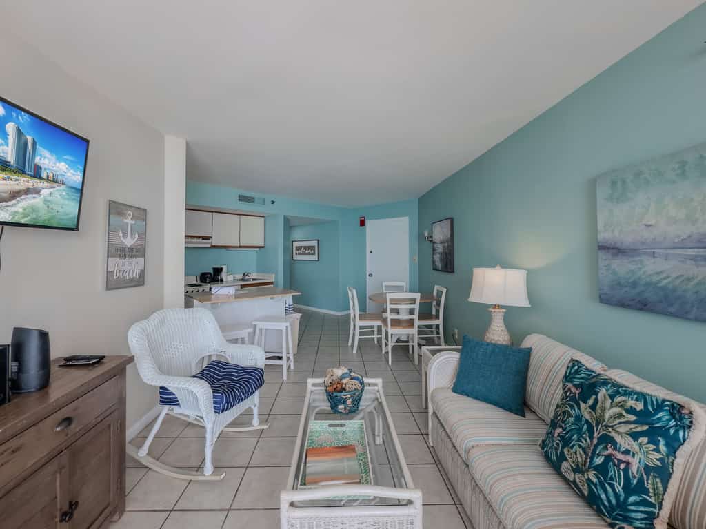 ️ Your Beach Side Getaway-

Unwind in this beautifully renovated 1-bedroom condo on the 20th floor of Ocean Forest Plaza, set along Myrtle Beach&rsquo;s quiet Golden Mile. This peaceful oceanfront spot offers a relaxing atmosphere while still being just minutes from popular restaurants, shopping, and attractions