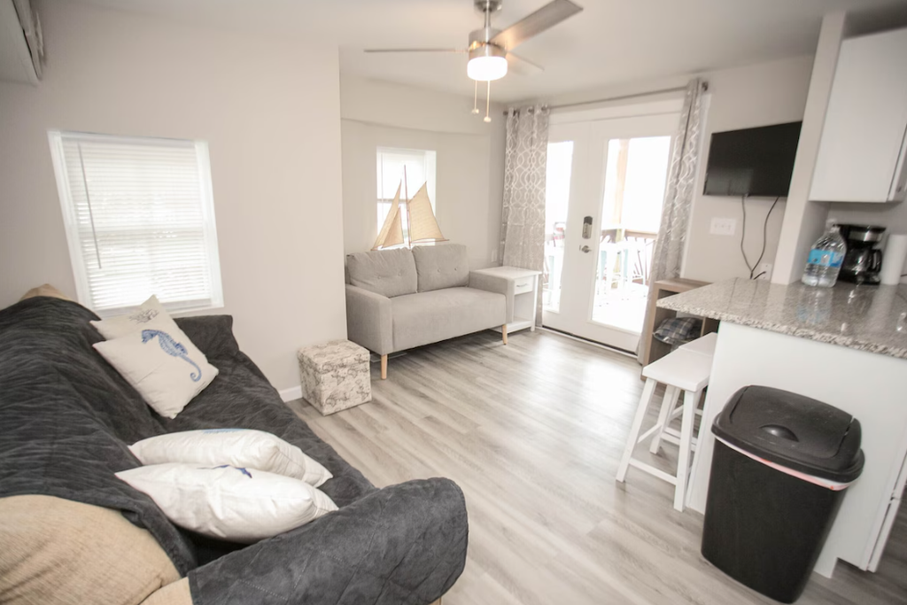 Welcome to Sea Glass Getaway, a bright and breezy escape tucked inside Ocean Lakes where coastal charm meets modern comfort. Completely remodeled in 2021, this 2-bedroom, 2-bath oasis feels fresh, stylish, and thoughtfully designed for effortless vacation living. Sleeping up to six guests, it&rsquo;s the perfect place to slow down, soak up the sunshine, and savor your time by the sea.
