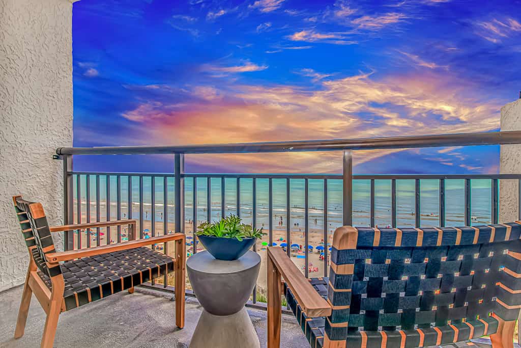 Are you looking for a completely renovated oceanfront escape with stylish touches and luxurious updates throughout? The search for your perfect Myrtle Beach getaway ends here! Welcome to this beautifully refreshed 7th floor studio at the Landmark Resort, where coastal charm meets modern comfort. As of Summer 2025, the condo has undergone a full renovation, transforming it into a sleek, modern haven with everything brand new. With a king-sized bed, a full-size sleeper sofa, and space to comfortably accommodate up to 4 guests, this thoughtfully redesigned unit is the ideal retreat for couples, solo travelers, or small families looking to soak up the very best of beachfront living.