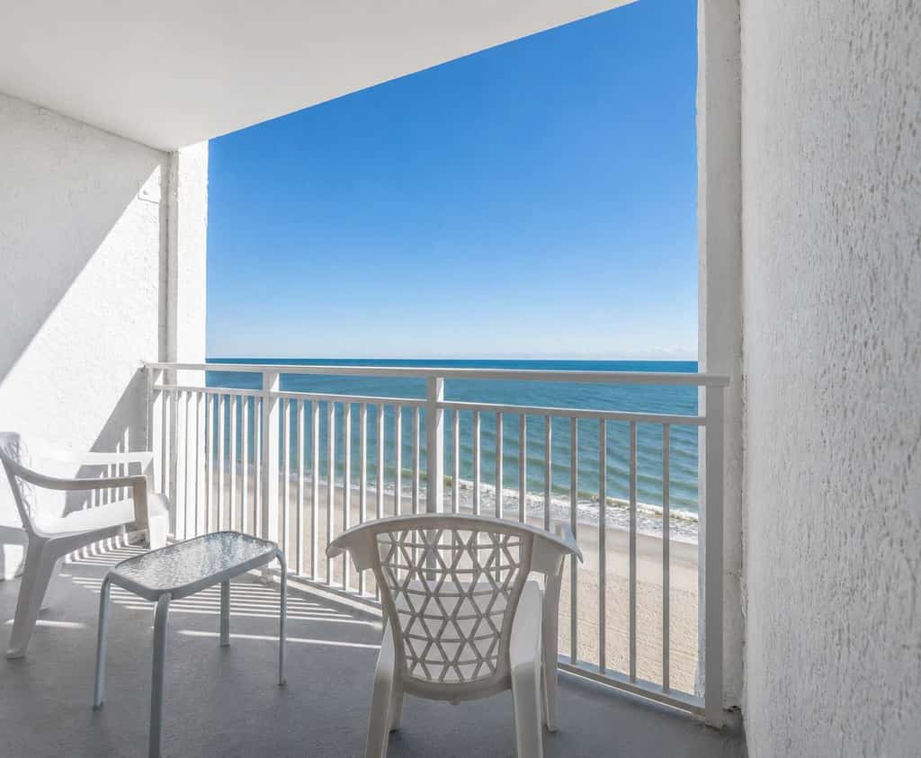 Your beachfront getaway awaits! Welcome to this inviting 8th floor ocean view condo in the Tides Building, where the beach is just a 2 minute walk through the building to the sand. Perfect for couples, friends, or small families. 

Free WiFi and cable are included. 
Please note that resort pools are currently unavailable.
 Smoking is strictly prohibited anywhere on the property and HOA fines begin at $250.