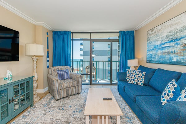 If you are looking for your next vacation spot in Myrtle Beach, SC, the search ends here! You will be blown away by this recently renovated, 2-bedroom, 2-bathroom, apartment located at the highly sought-after complex of Sand Dunes Resort in Myrtle Beach, SC. This ocean view condo is perfect for a family, or a small group who are looking to stay in the same apartment! This condo features 1 king bed, 2 queen beds, and will comfortably accommodate a total of 6 guests!