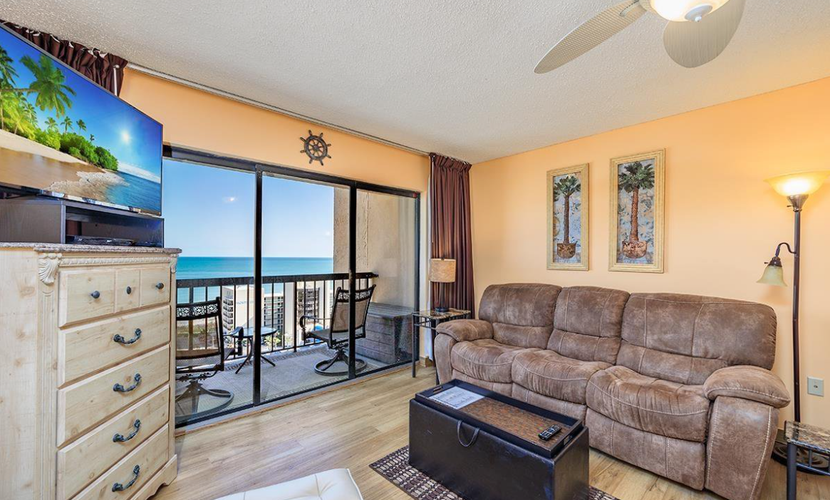 Experience coastal living at its finest in this beautifully updated 12th-floor condo at Ocean Dunes Resort Tower II in Myrtle Beach. Enjoy breathtaking views of the Atlantic Ocean right from your private balcony. This fully furnished condo features fresh paint, new flooring, a brand-new mattress and bed frame, stylish dressers, modern TVs, and a fully equipped kitchen with full-size appliances—perfect for preparing beachside meals.