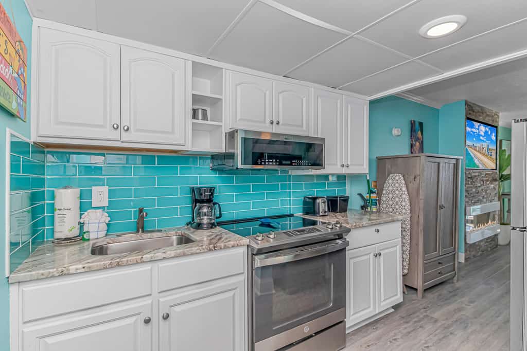 The search for your next beach getaway truly ends here. Welcome to this beautifully renovated, eleventh floor direct oceanfront studio at the Ocean Reef Resort in Myrtle Beach. With sweeping panoramic views of the Atlantic and fresh coastal style throughout, this inviting space is the perfect place to slow down, relax, and fully enjoy the sights and sounds of the ocean. Thoughtfully designed for both comfort and convenience, the studio offers a king sized bed and a queen sized sleeper sofa, comfortably accommodating up to four guests while still feeling open and spacious.
