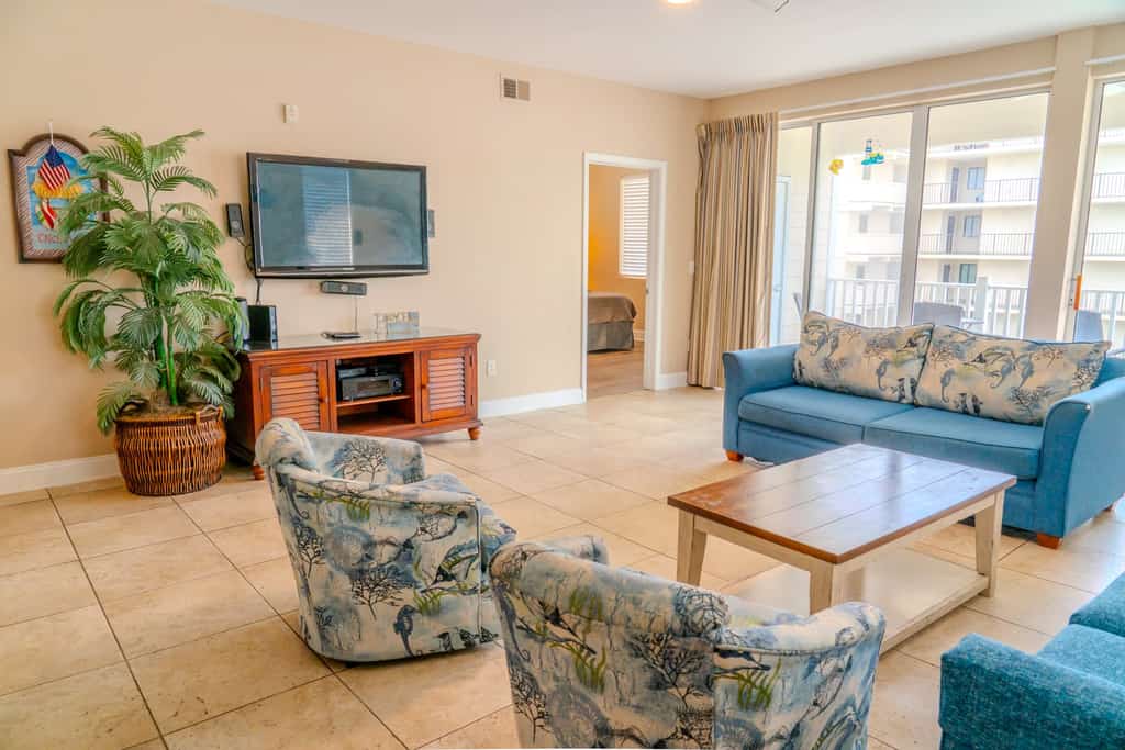 You will be blown away by this spacious 5-bedroom, 5-bathroom apartment located in the highly sought-after complex of Ocean Breeze Luxury Villas in North Myrtle Beach, SC. This ocean-view condo is perfect for a large family or group looking to stay together in one space. The unit comfortably accommodates up to 18 guests. You can also rent this unit along with other 5- and 10-bedroom properties in the complex&mdash;just ask us how!