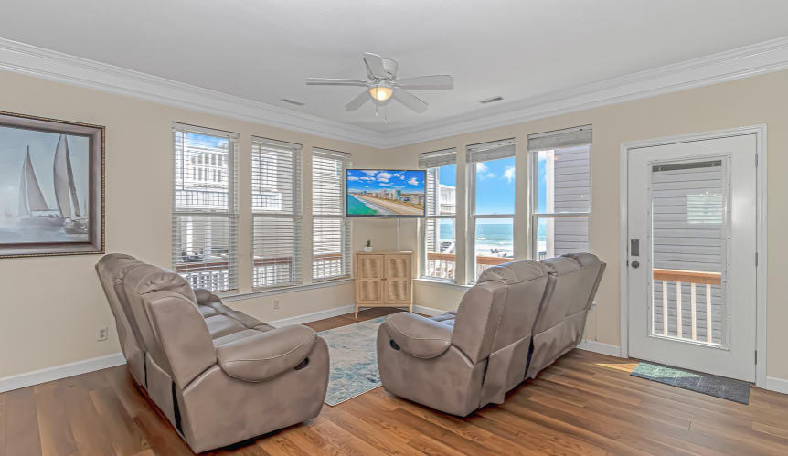 Breathtaking and Spacious! Those words could not be truer when describing this beautifully updated, 7 bedrooms, 3 bath beach house located in Ocean Lakes here in Myrtle Beach, SC. This house is fully furnished and features 5 queen sized beds, 2 double bunk beds, and will comfortably accommodate up to 18 guests! 1171 is located within Ocean Lakes Campground, a prime vacation spot! This house is just steps from the beach and a short walk or ride to many restaurants, shopping and entertainment.