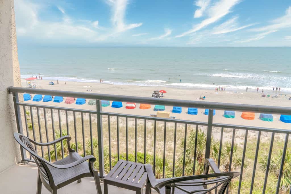 Check out this beautifully renovated oceanfront studio on the 5th floor of the Ocean Reef Resort, where modern elegance meets breathtaking coastal views. Recently updated in 2025, every detail has been thoughtfully designed to create a serene and stylish retreat. With sleek new LVP flooring, chic furnishings, custom-built storage, and fresh paint throughout, this condo radiates a bright, inviting atmosphere that balances comfort with sophistication.
