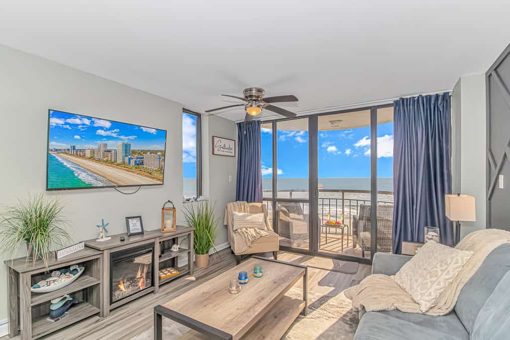 If you're looking for a pristine vacation rental with an incredible view, your search ends here. This oceanfront 1-bedroom suite is located on the 7th floor of the Meridian Plaza Resort in Myrtle Beach. Conveniently close to everything along the Grand Strand, the Meridian is the perfect spot for your getaway.
