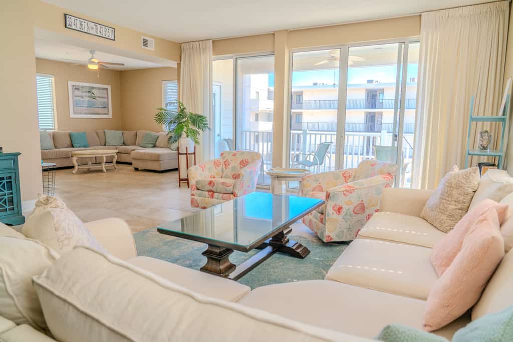 You will be blown away by this spacious 4-bedroom, 4.5-bathroom apartment located in the highly sought-after complex of Ocean Breeze Luxury Villas in North Myrtle Beach, SC. This condo is perfect for a large family or a group looking to stay together in the same unit. It will comfortably accommodate up to 10 guests.