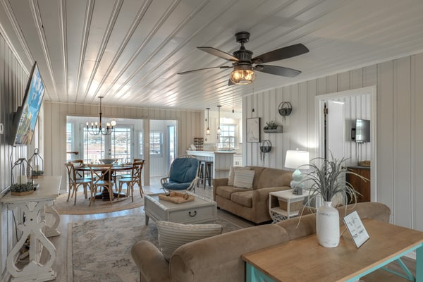 Welcome to Mystic C’s, a stylish five bedroom inlet side escape designed for unforgettable group getaways. With tall balconies overlooking the water, arcade games, and a brand new in ground pool, this spacious home offers the perfect setting for your next beach vacation. Thoughtfully furnished with two king beds, three queen beds, two twin beds, one twin with a twin trundle, and a queen sleeper sofa, the home comfortably accommodates up to 16 guests. It's important to note that the photos of the pool are purely renderings. The pool is expected to be complete by May 1, 2026.