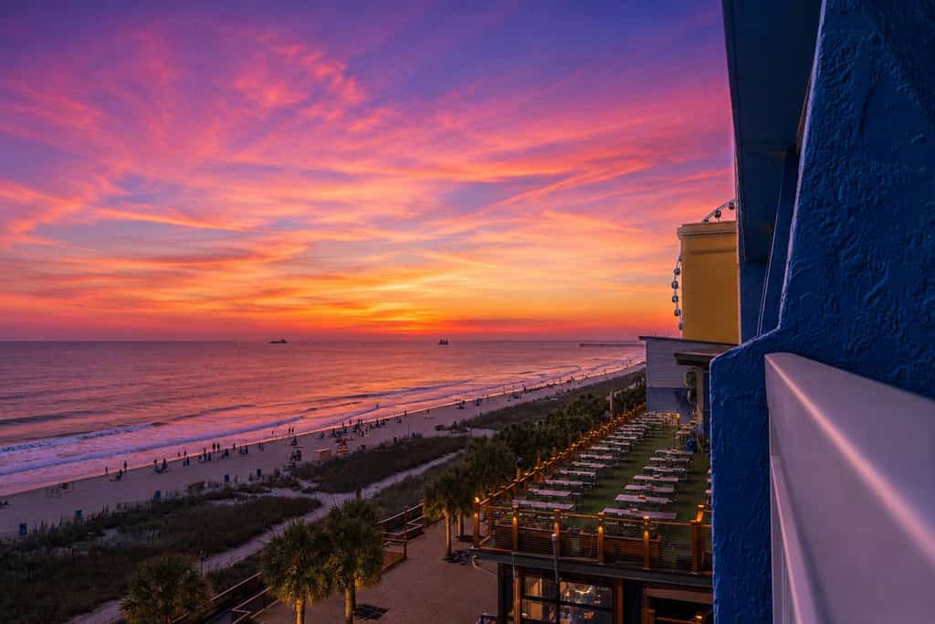 Discover your perfect oceanfront getaway at the iconic Yachtsman Resort South Tower. Set on the 7th floor, this beautifully updated studio places you just steps from the energy of the Myrtle Beach Boardwalk and the historic 14th Avenue Pier.  With wide open views of the Atlantic and a layout designed for comfort, this space offers the ideal mix of relaxation and convenience for your next beach trip.