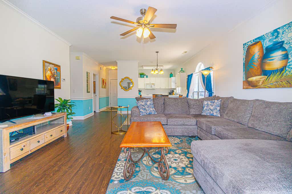 Are you looking for a vacation rental with golf course views? The search for your next vacation stops here! Check out this first floor, 2-bedroom apartment located in the Magnolia Place community in Myrtle Beach, SC. This condo is fully furnished with 1 king size bed, 1 queen size bed, a queen size sleeper sofa, and will comfortably accommodate up to 6 guests!
