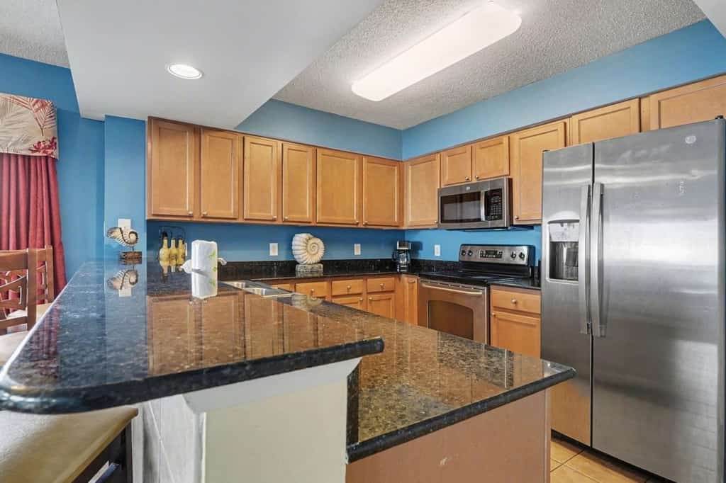 You will be blown away by this spacious four bedroom, four bathroom condo at the highly sought after Malibu Pointe Beach Club. Perfect for large families or groups who want to stay together under one roof, this impressive oceanfront retreat comfortably accommodates up to 14 guests and offers room for everyone to spread out and relax.