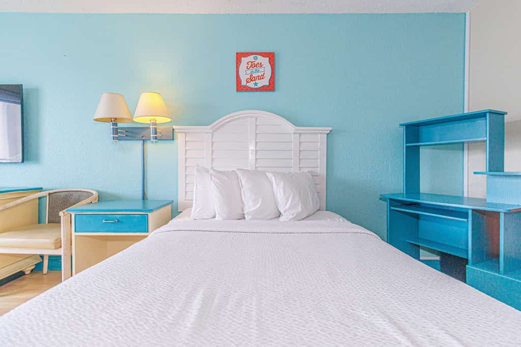 Cozy Ocean-View Studio | Driftwood Tower &ndash; 12th Floor | Sleeps 4

Welcome to your cozy coastal getaway in the Driftwood Tower at Sea Mist Resort! Situated on the 12th floor, this cheerful ocean-view studio is the perfect retreat for couples, small families, or friends looking to unwind by the sea. With bright beach-inspired d&eacute;cor and thoughtful updates, this space offers everything you need for a comfortable and relaxing stay.
Smoking AND Vaping are not allowed.

Free Wi-Fi and cable are available.

Unfortunately, all pools are currently unavailable for guest use with no anticipated reopening date.