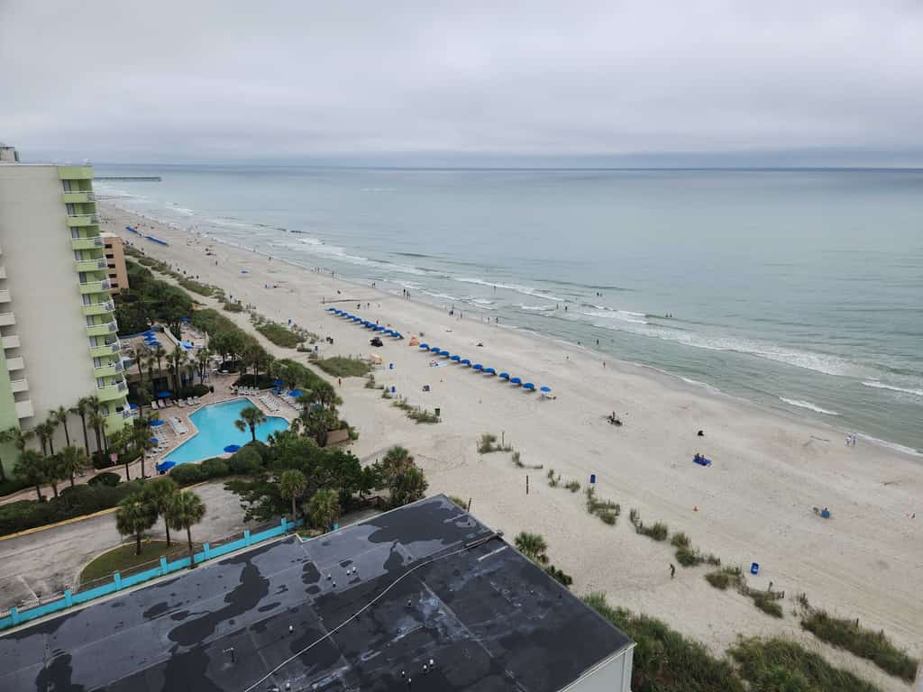 Looking for an affordable and comfortable vacation rental? Your search ends here! Discover this 15th-floor ocean-view studio at Sea Mist Resort&mdash;perfect for your Myrtle Beach getaway. Fully furnished with two queen beds, this condo comfortably sleeps up to four guests. Enjoy a private balcony with partial ocean views, a flat-screen TV with basic cable, complimentary resort Wi-Fi, ample storage with a dresser and closet, a full kitchen, and a private bathroom.

Unfortunately, all pools are currently unavailable for guest use with no anticipated reopening date.