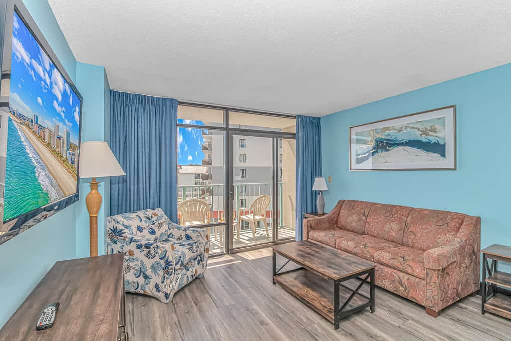 Looking to get away from it all and enjoy some relaxation? This is the perfect place for a couples retreat or a small family vacation! All the comforts of home but with spectacular views off the ocean view private balcony. This completely remodeled ocean view 2-bedroom unit is located on the North end of the "Golden Mile" - close enough to walk to local restaurants and attractions without being in the thick of the crowds. This unit has two main entrances, featuring a 1BR condo, as well an adjoining studio. These 2 units are side-by-side, but they are connected via an internal door. Guests love the privacy that this lock-out style apartment offers!