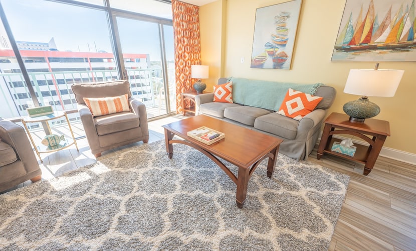 The search for your next vacation stops here! Take a look at this 9th floor, 2 bedroom condo offering stunning ocean views and enough space to accommodate a total of 8 guests. This spacious rental features one queen sized bed, and three double beds, ensuring there is plenty of room for your entire group!