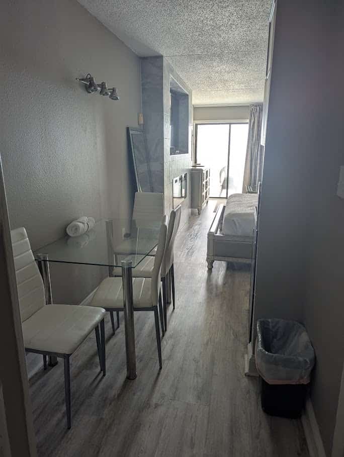 Wow! Check out this completely renovated oceanfront studio located at the Sea Mist Resort in Myrtle Beach, SC. the homeowner spared no expense on this studio apartment and it is easily one of the most beautiful condos at the entire resort.

Free Wi-Fi and Cable are available.

Unfortunately, all pools are currently unavailable for guest use with no anticipated reopening date.