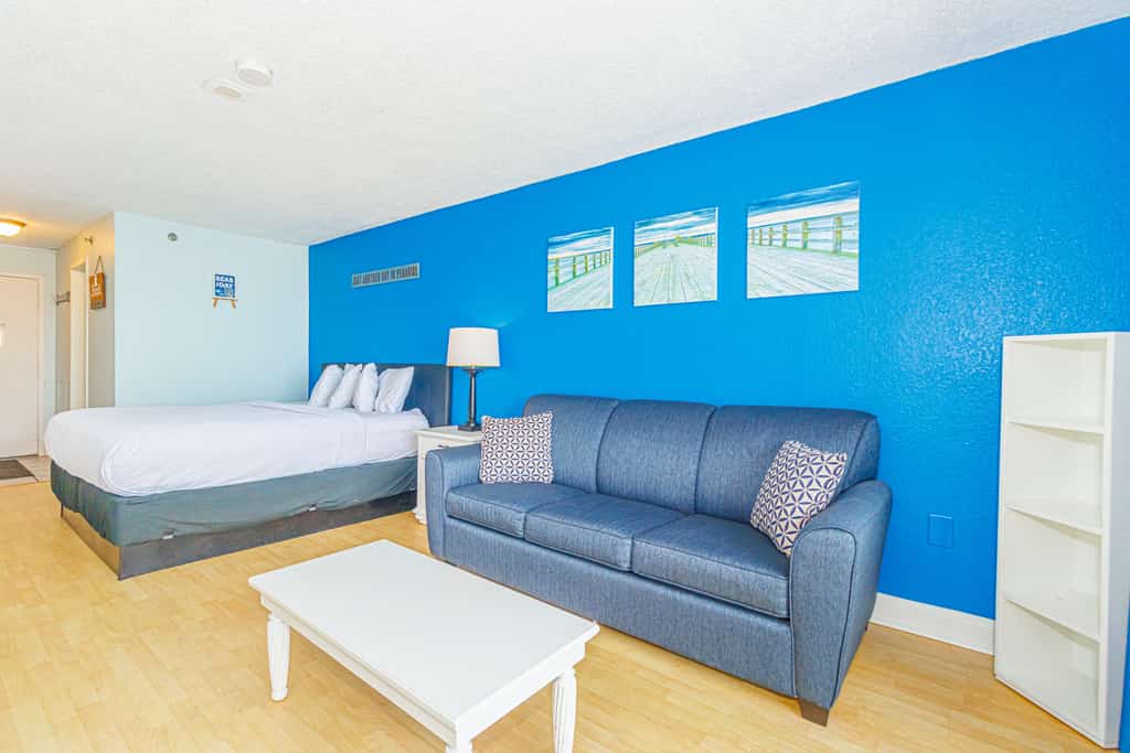 Wake up to the sound of waves and endless views of the Atlantic in this 10th-floor condo at the Sea Mist Resort in Myrtle Beach. Whether you&rsquo;re escaping for a romantic weekend, enjoying a family vacation, or traveling with friends, this bright and inviting space is designed to be the perfect home base for your coastal adventure.

Unfortunately, all pools are currently unavailable for guest use with no anticipated reopening date.