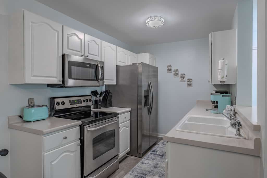 Take a look at this recently renovated three bedroom, two bath condo tucked away in the quiet South Bay East community in Surfside Beach. Bright, fresh, and welcoming, this family friendly retreat is furnished with two queen beds, two twin beds, and a sleeper sofa, comfortably accommodating up to eight guests and creating the perfect setting for your next beach vacation.