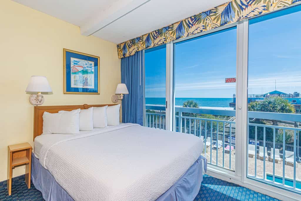 Experience the ultimate beachfront escape at the iconic Yachtsman Resort&rsquo;s South Tower, where this stunning oceanfront studio places you steps from the Myrtle Beach Boardwalk and the 14th Avenue Pier. Perched on the 3rd floor, this open-concept retreat offers unobstructed views of the Atlantic, allowing you to soak in the sparkling ocean from every corner of the condo. Whether you&rsquo;re here for a relaxing getaway or a vibrant beach adventure, this property provides the perfect blend of comfort, style, and convenience.


RENOVATIONS ARE BEING DONE IN SOME UNITS AT THE RESORT!!! WORK WILL BE PERFORMED FROM 9AM-5PM DURING YOUR STAY!!