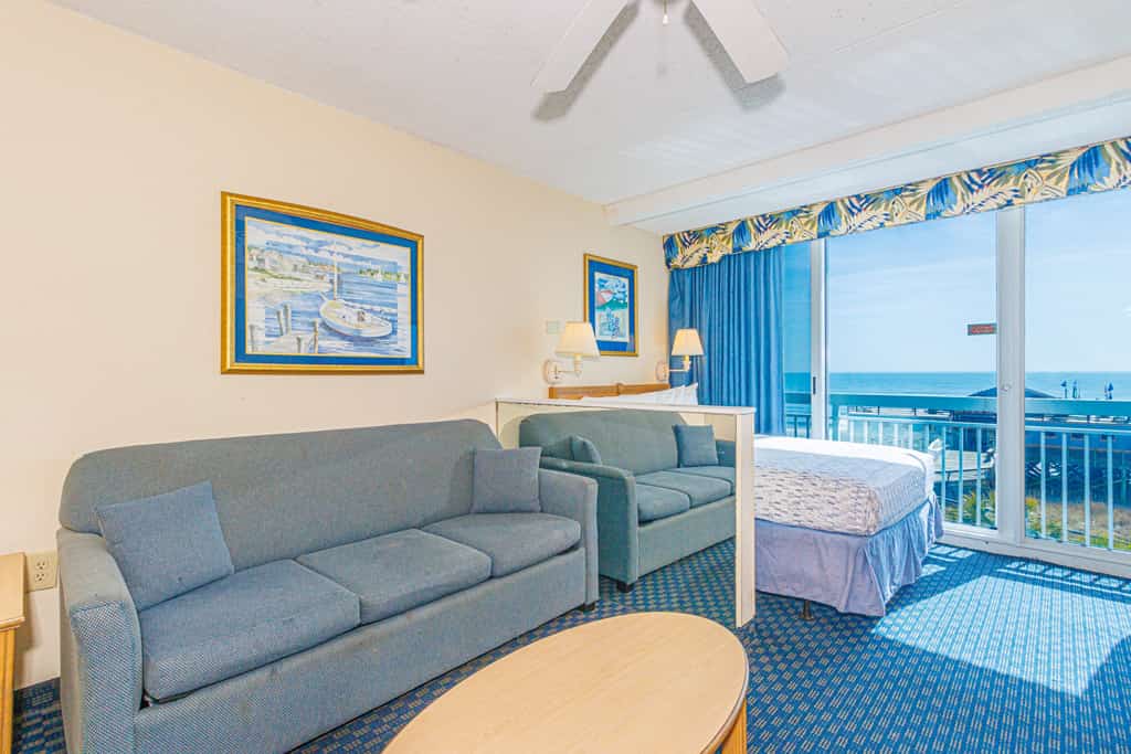 Discover your front-row seat to the Atlantic at the iconic Yachtsman Resort, South Tower. Perfectly positioned just steps from the lively Myrtle Beach Boardwalk and the 14th Avenue Pier, this beautifully situated 4th-floor oceanfront studio delivers uninterrupted views of sparkling blue waters and endless coastline. Whether you&rsquo;re planning a peaceful coastal retreat or a fun-filled beach escape, this inviting space blends comfort, style, and unbeatable location into one unforgettable stay.


RENOVATIONS ARE BEING DONE IN SOME UNITS AT THE RESORT!!! WORK WILL BE PERFORMED FROM 9AM-5PM DURING YOUR STAY!!
