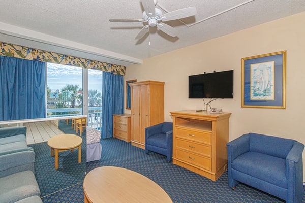 Bask in the ultimate oceanfront escape at the iconic Yachtsman Resort, South Tower, where the sparkling Atlantic stretches endlessly beyond your windows. Perched on the sixth floor, Yachtsman 603B offers a bright and inviting studio just moments from the lively Myrtle Beach Boardwalk and the legendary 14th Avenue Pier. With sweeping ocean vistas, an open and airy layout, and a prime beachfront location, this charming condo is the perfect place to relax, soak up the sun, and savor the best of Myrtle Beach.
RENOVATIONS ARE BEING DONE IN SOME UNITS AT THE RESORT!!! WORK WILL BE PERFORMED FROM 9AM-5PM DURING YOUR STAY!!