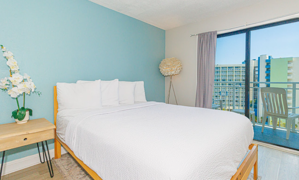 Are you searching for a recently renovated oceanfront escape with stunning views of the Atlantic? Look no further, this beautiful 11th-floor condo at the Sea Mist Resort in Myrtle Beach, SC, is the perfect spot for your next beach getaway. Thoughtfully furnished and designed for comfort, this charming unit is ideal for solo travelers or couples, featuring a cozy full-size bed and everything you need to settle in and relax.



Free Wi-Fi and Cable available.

Unfortunately, all pools are currently unavailable for guest use with no anticipated reopening date.