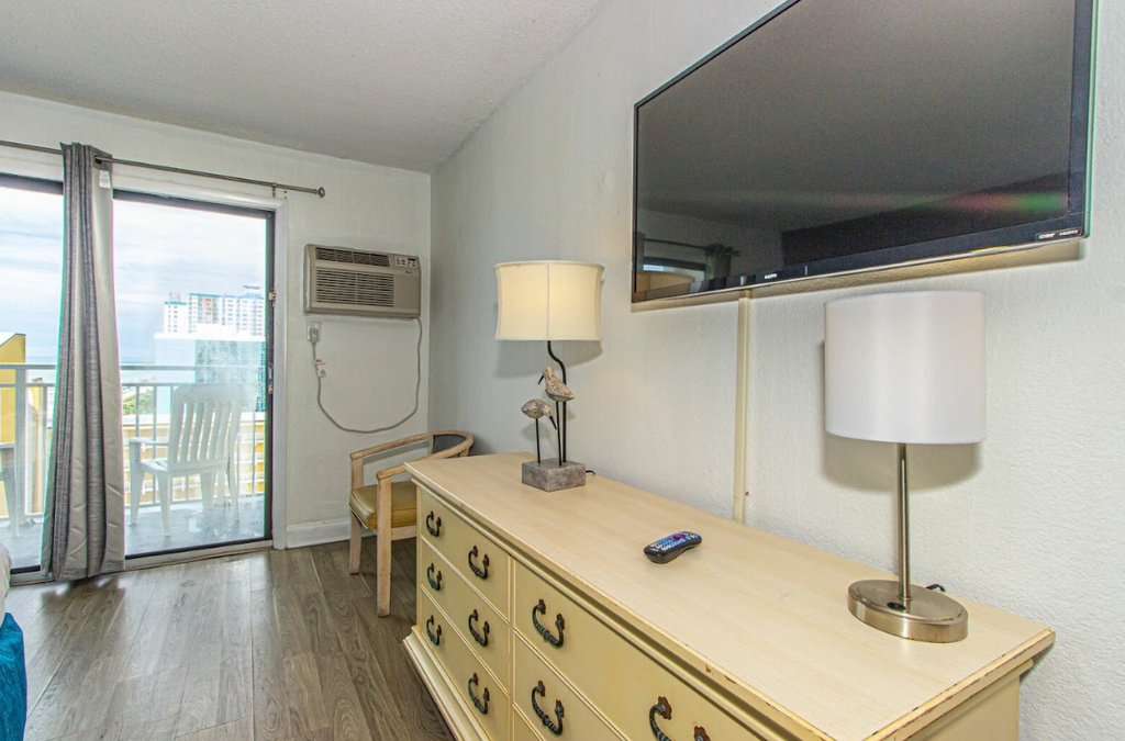 Check out this ocean view vacation rental at the Sea Mist Resort in Myrtle Beach, SC, your perfect home away from home. Thoughtfully furnished and fully equipped, this cozy retreat has everything you&rsquo;ll need for a relaxing and memorable getaway. With two double beds, the apartment comfortably accommodates up to four guests, making it ideal for couples, small families, or a group of friends looking to enjoy some time by the sea.

Wi-Fi and Cable are Available.

Unfortunately, all pools are currently unavailable for guest use with no anticipated reopening date.