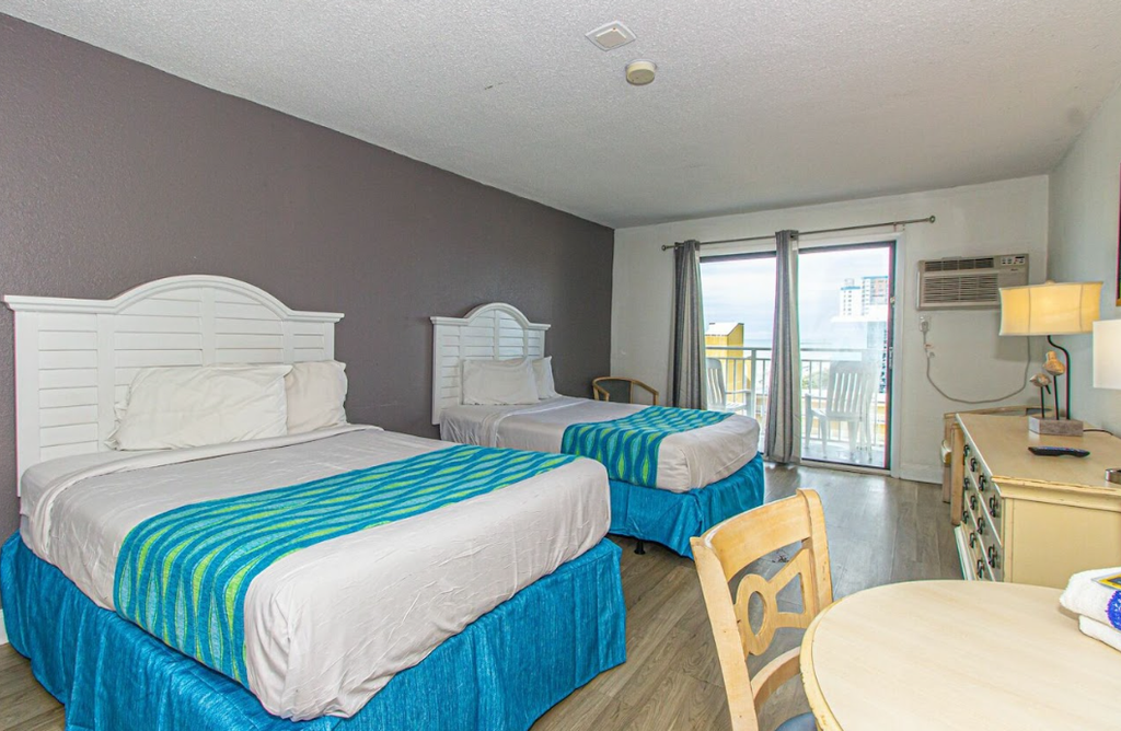 Check out this ocean view vacation rental at the Sea Mist Resort in Myrtle Beach, SC, your perfect home away from home. Thoughtfully furnished and fully equipped, this cozy retreat has everything you&rsquo;ll need for a relaxing and memorable getaway. With two double beds, the apartment comfortably accommodates up to four guests, making it ideal for couples, small families, or a group of friends looking to enjoy some time by the sea.

Wi-Fi and Cable are Available.

Unfortunately, all pools are currently unavailable for guest use with no anticipated reopening date.