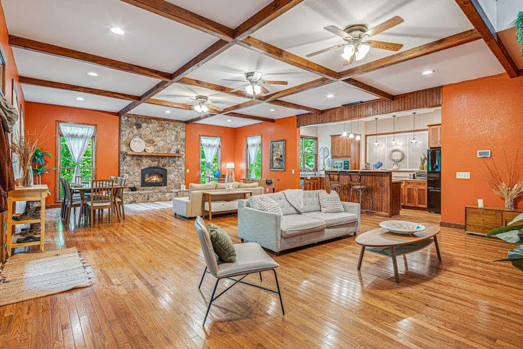 Embrace nature's beauty in the Great Smoky Mountains with patio