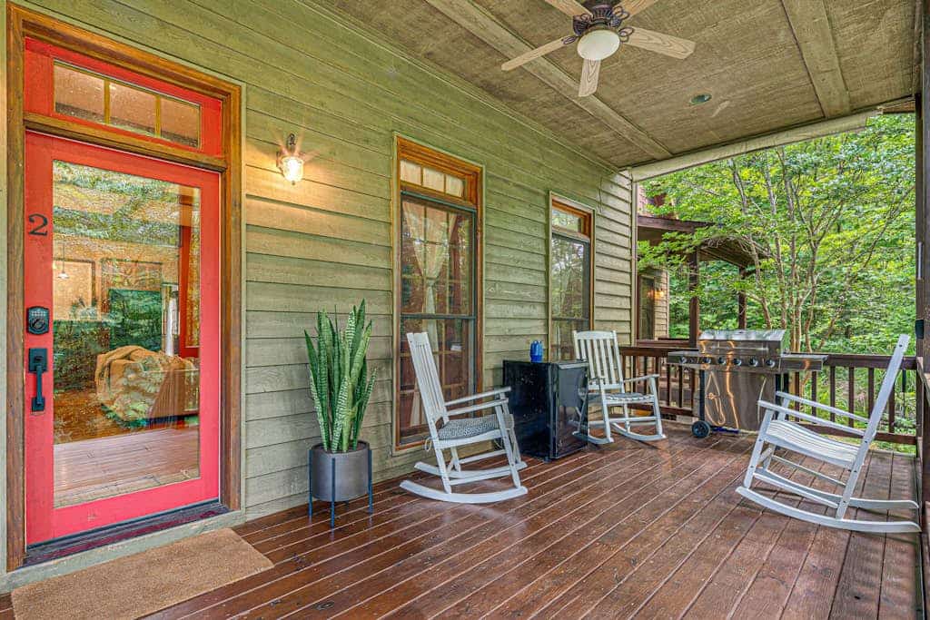 Embrace nature's beauty in the Great Smoky Mountains with patio